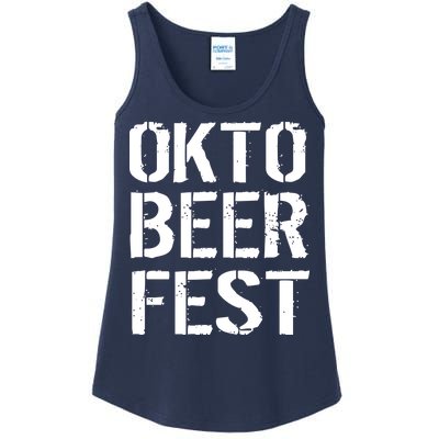 Oktoberfest Okto Beer Fest Logo Ladies Essential Tank