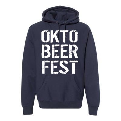 Oktoberfest Okto Beer Fest Logo Premium Hoodie