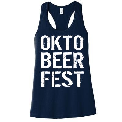 Oktoberfest Okto Beer Fest Logo Women's Racerback Tank