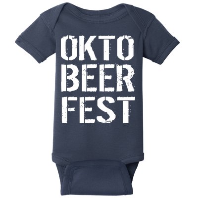 Oktoberfest Okto Beer Fest Logo Baby Bodysuit