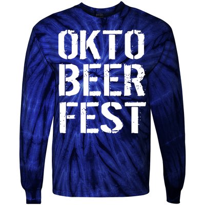 Oktoberfest Okto Beer Fest Logo Tie-Dye Long Sleeve Shirt