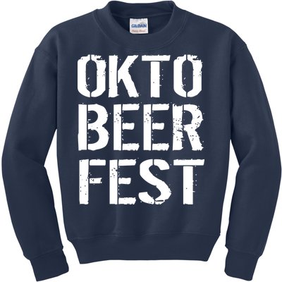 Oktoberfest Okto Beer Fest Logo Kids Sweatshirt