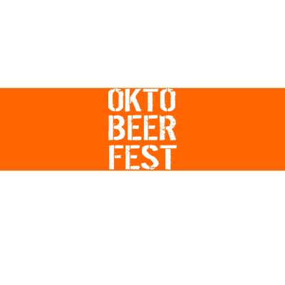 Oktoberfest Okto Beer Fest Logo Bumper Sticker