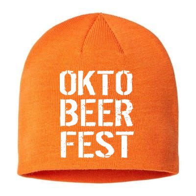 Oktoberfest Okto Beer Fest Logo Sustainable Beanie