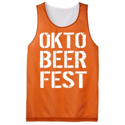 Oktoberfest Okto Beer Fest Logo Mesh Reversible Basketball Jersey Tank