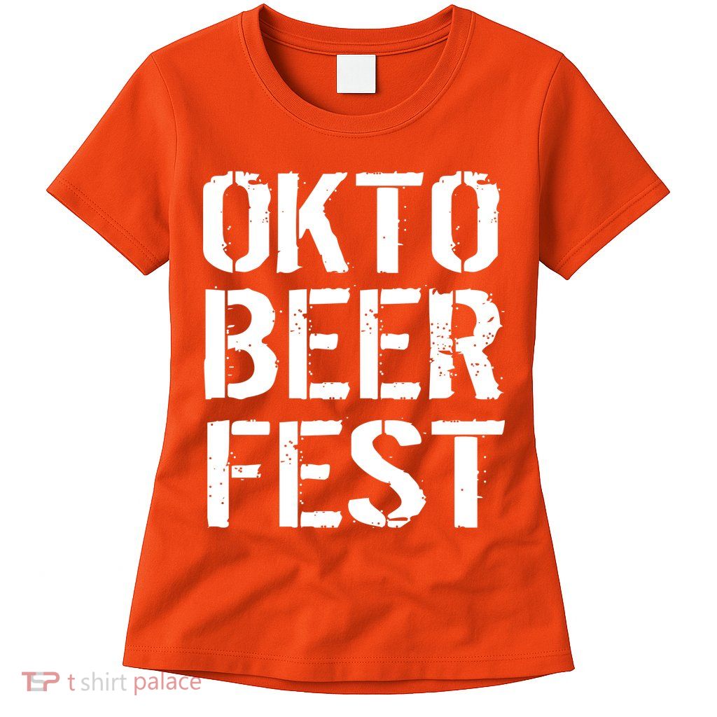 Oktoberfest Okto Beer Fest Logo Womens T-Shirt