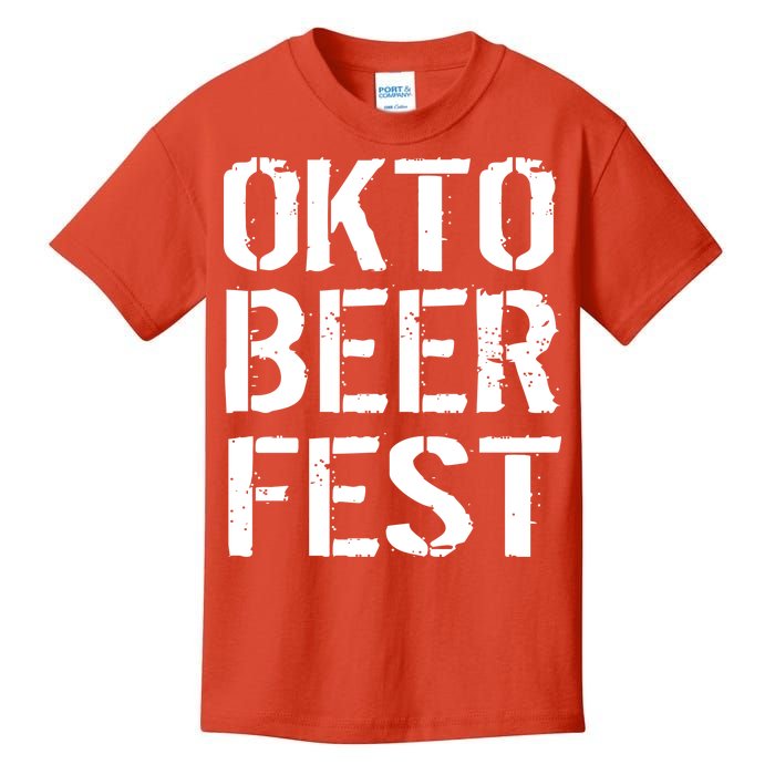 Oktoberfest Okto Beer Fest Logo Kids T-Shirt