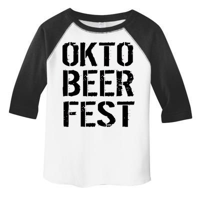 Oktoberfest Okto Beer Fest Logo Toddler Fine Jersey T-Shirt