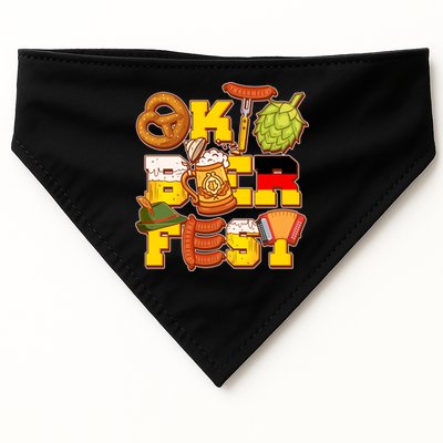 Oktoberfest Party Logo USA-Made Doggie Bandana