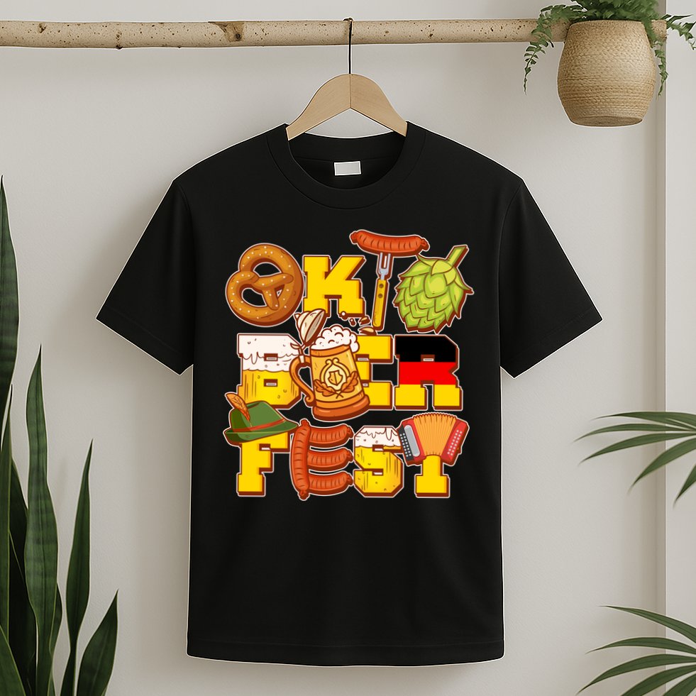 Oktoberfest Party Logo T-Shirt