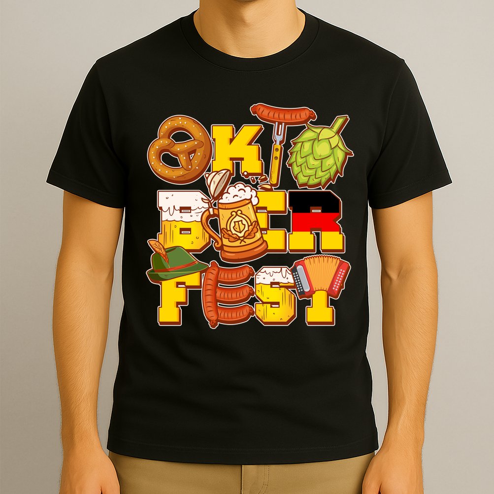 Oktoberfest Party Logo T-Shirt