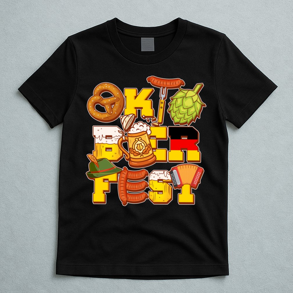 Oktoberfest Party Logo T-Shirt