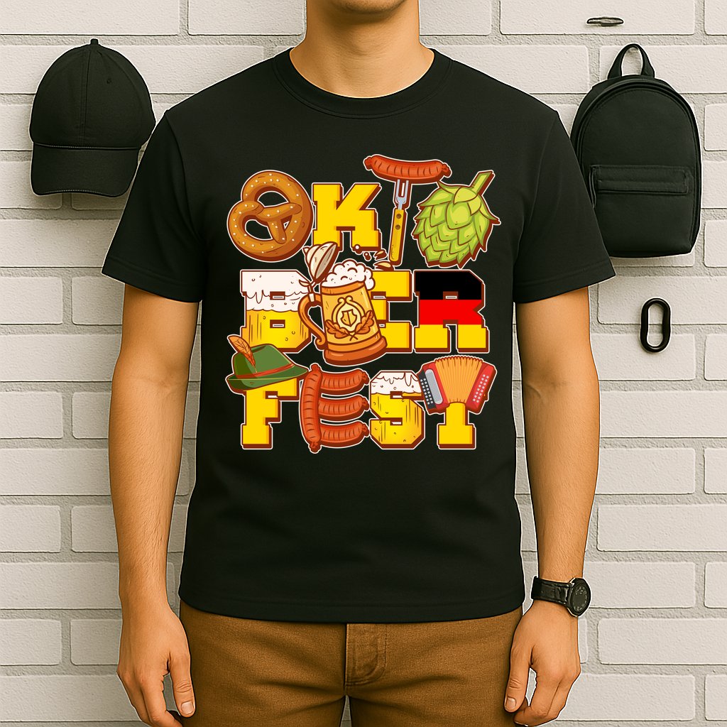 Oktoberfest Party Logo T-Shirt