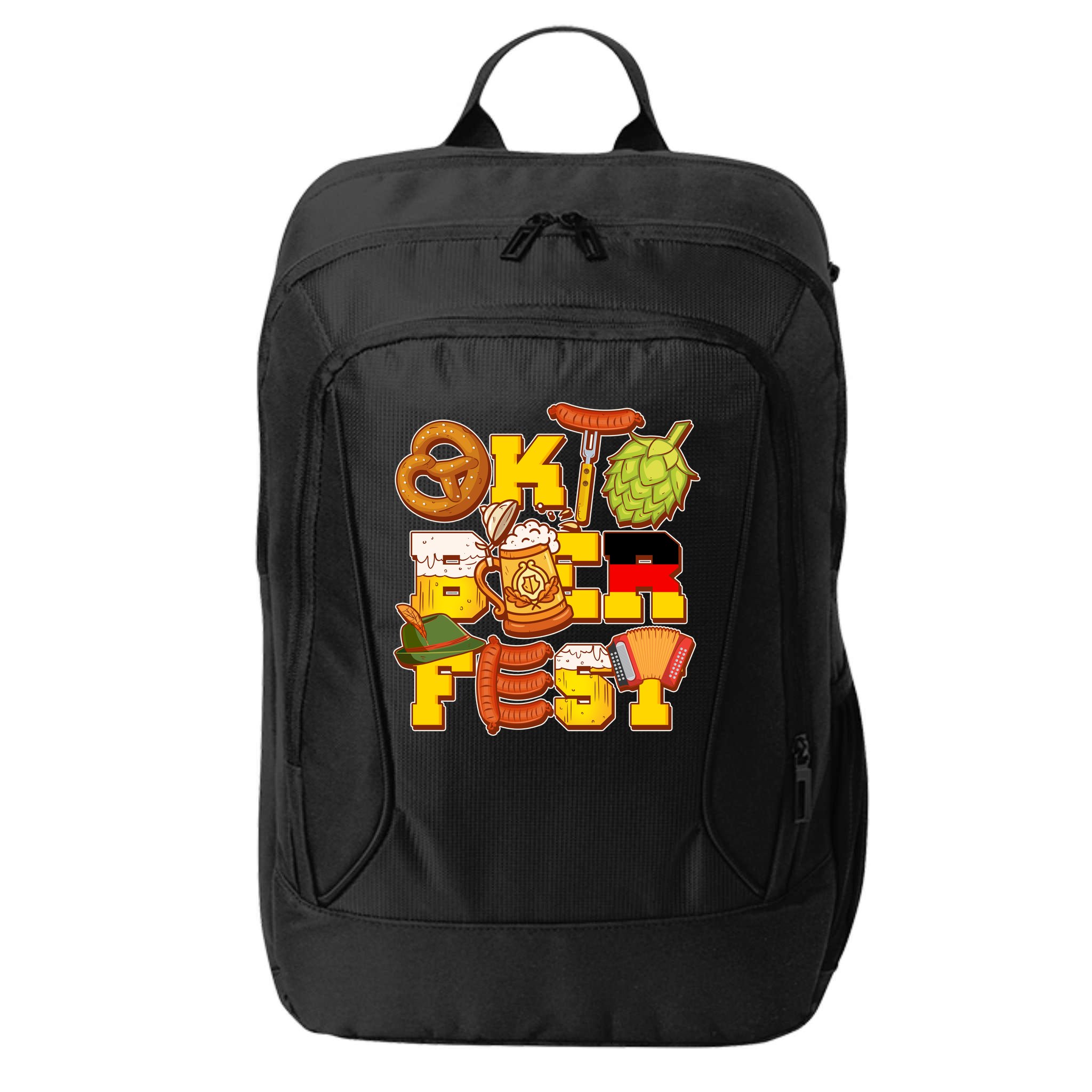 Oktoberfest Party Logo City Backpack