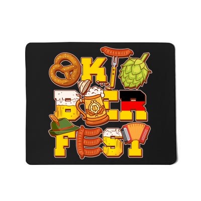 Oktoberfest Party Logo Mousepad