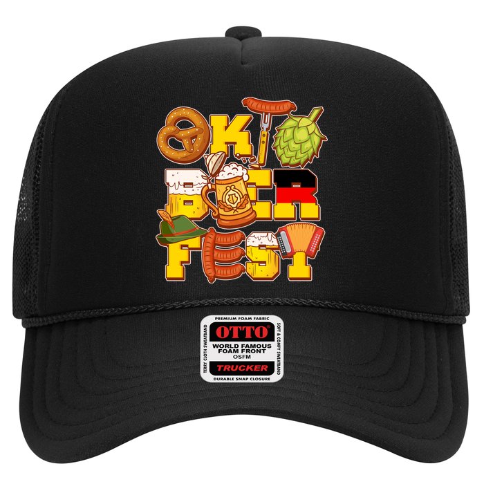 Oktoberfest Party Logo Trucker Hat