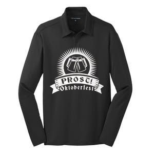 Oktoberfest Prost Silk Touch Performance Long Sleeve Polo