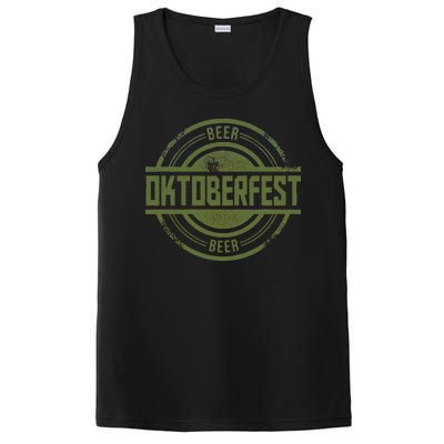 Oktoberfest Vintage Beer Logo PosiCharge Competitor Tank