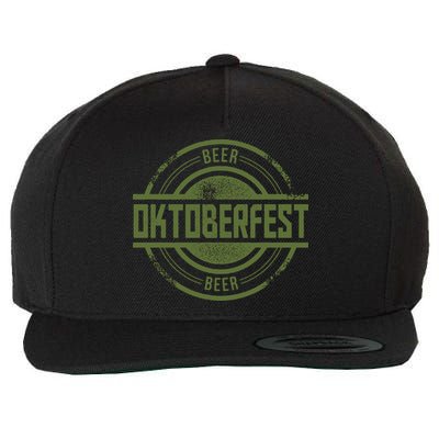 Oktoberfest Vintage Beer Logo Wool Snapback Cap