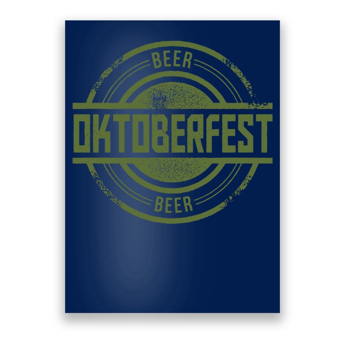 Oktoberfest Vintage Beer Logo Poster