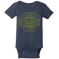 Oktoberfest Vintage Beer Logo Baby Bodysuit