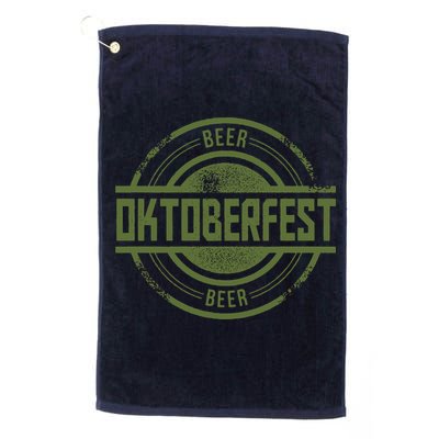 Oktoberfest Vintage Beer Logo Golf Towel