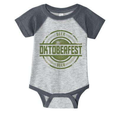 Oktoberfest Vintage Beer Logo Infant Baby Jersey Bodysuit