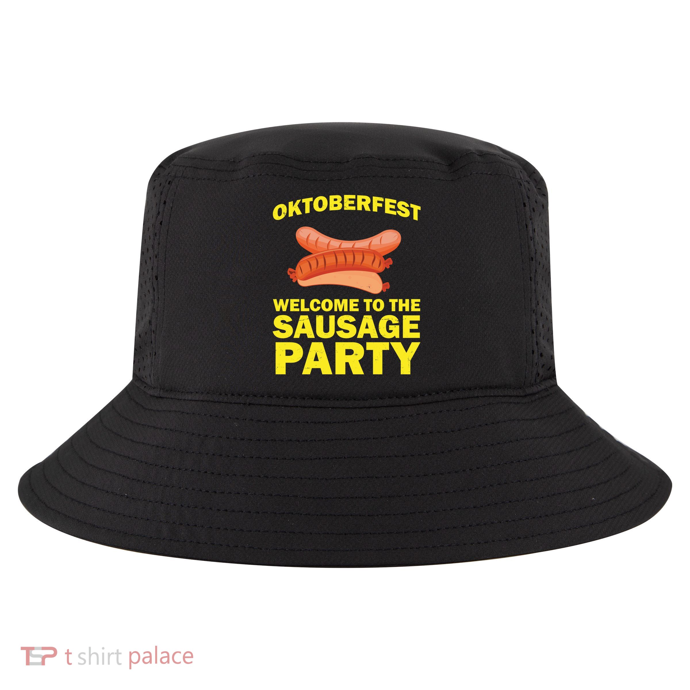 Oktoberfest Welcome To The Sausage Party Cool Comfort Performance Bucket Hat