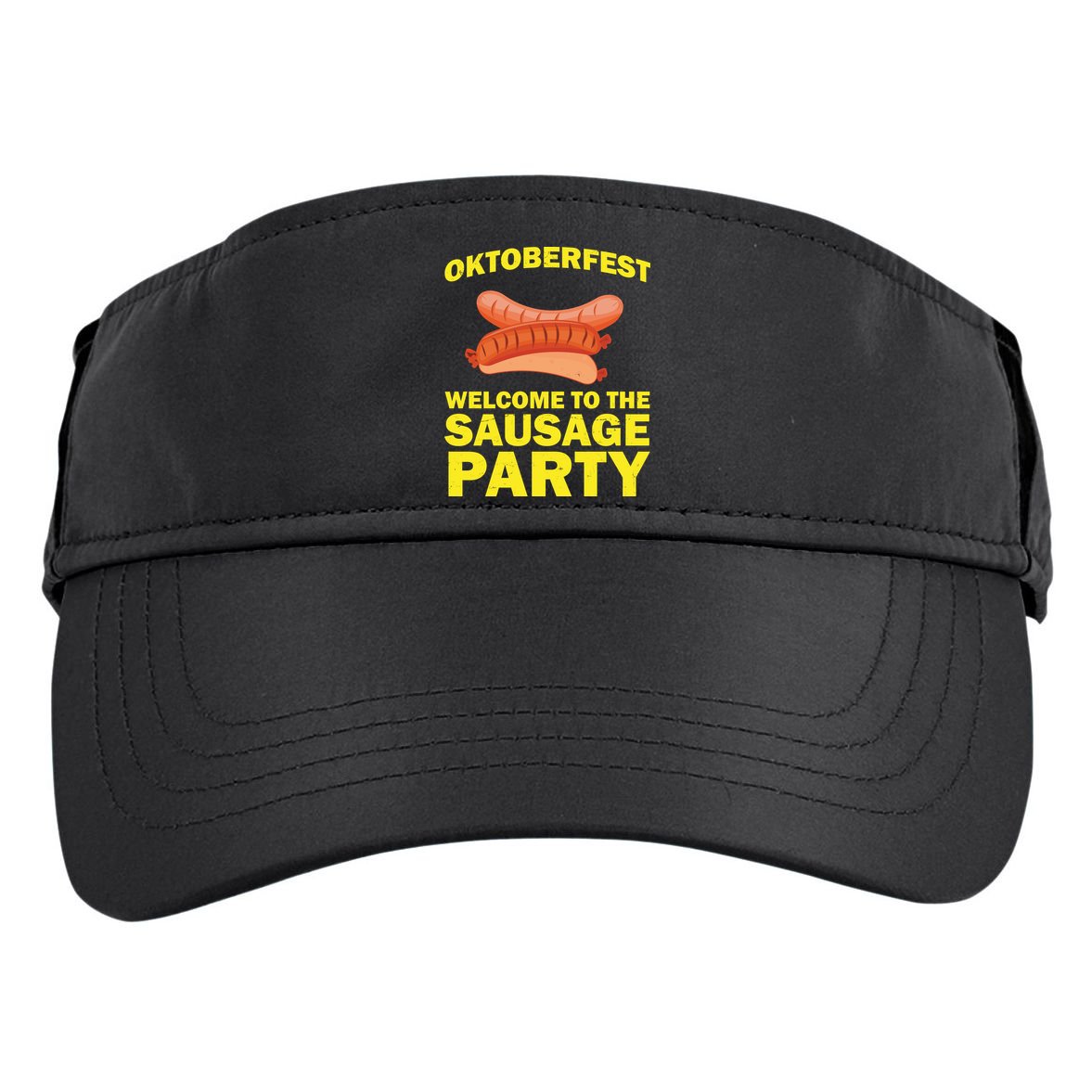 Oktoberfest Welcome To The Sausage Party Adult Drive Performance Visor