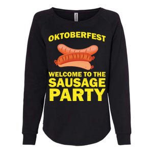 Oktoberfest Welcome To The Sausage Party Womens California Wash Sweatshirt