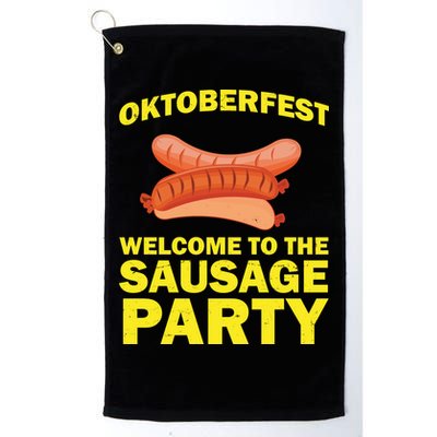 Oktoberfest Welcome To The Sausage Party Golf Towel