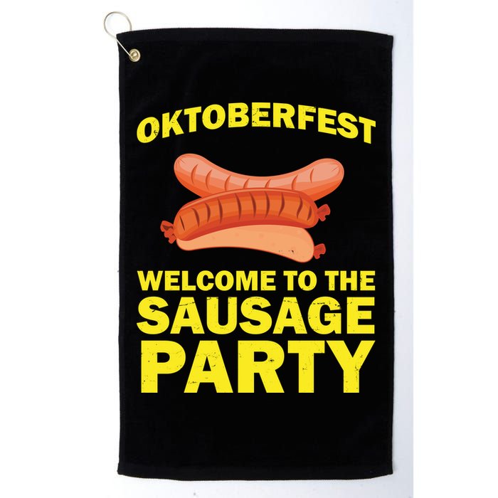 Oktoberfest Welcome To The Sausage Party Golf Towel
