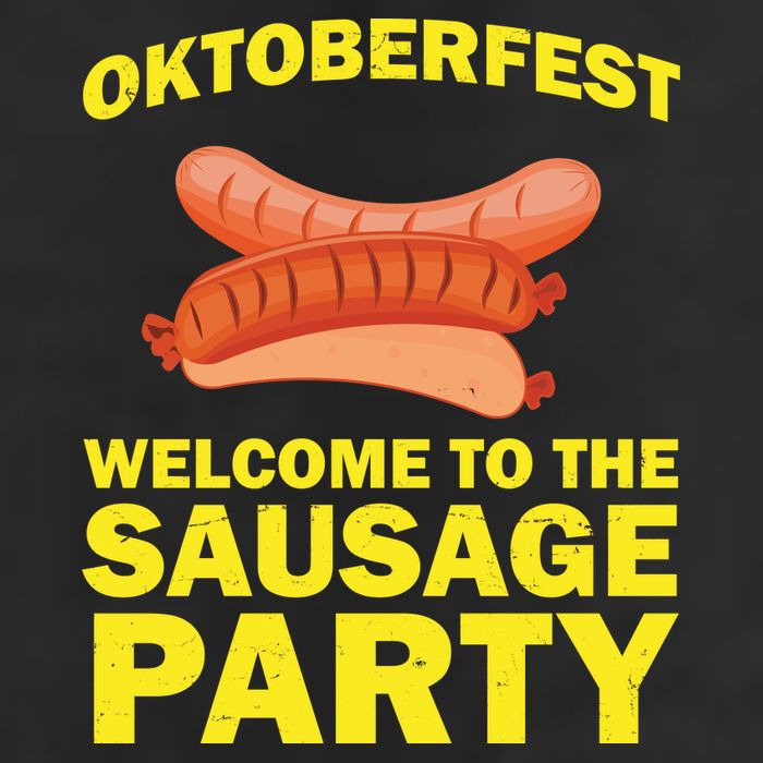 Oktoberfest Welcome To The Sausage Party Golf Towel