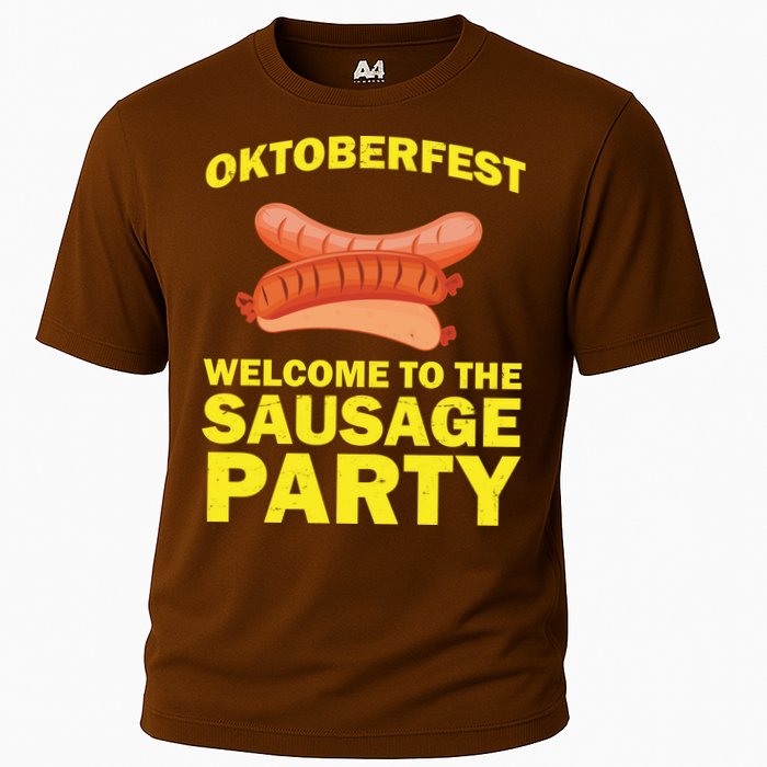 Oktoberfest Welcome To The Sausage Party Cooling Performance Crew T-Shirt