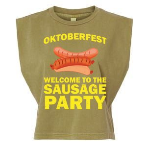 Oktoberfest Welcome To The Sausage Party Garment-Dyed Women's Muscle Tee