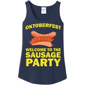 Oktoberfest Welcome To The Sausage Party Ladies Essential Tank