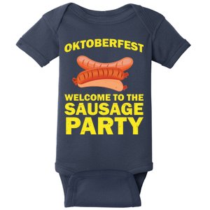 Oktoberfest Welcome To The Sausage Party Baby Bodysuit