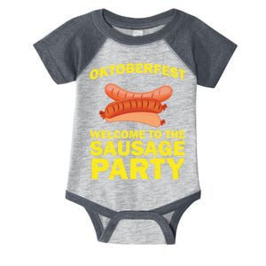 Oktoberfest Welcome To The Sausage Party Infant Baby Jersey Bodysuit