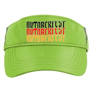 Oktoberfest Word Flag Logo Adult Drive Performance Visor