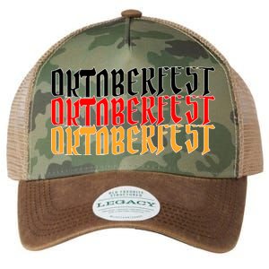 Oktoberfest Word Flag Logo Legacy Tie Dye Trucker Hat