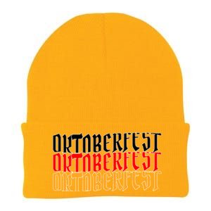 Oktoberfest Word Flag Logo Knit Cap Winter Beanie