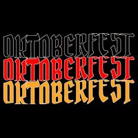 Oktoberfest Word Flag Logo Doggie Tank