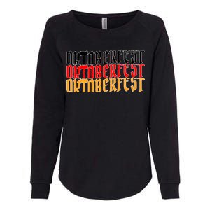 Oktoberfest Word Flag Logo Womens California Wash Sweatshirt