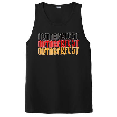 Oktoberfest Word Flag Logo PosiCharge Competitor Tank