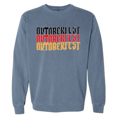 Oktoberfest Word Flag Logo Garment-Dyed Sweatshirt