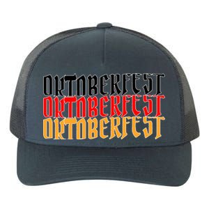 Oktoberfest Word Flag Logo Yupoong Adult 5-Panel Trucker Hat