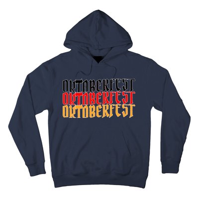 Oktoberfest Word Flag Logo Hoodie