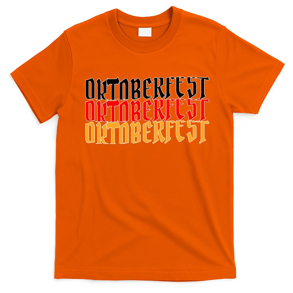 Oktoberfest Word Flag Logo T-Shirt