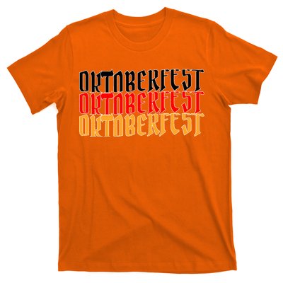 Oktoberfest Word Flag Logo T-Shirt