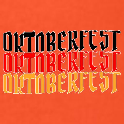Oktoberfest Word Flag Logo T-Shirt